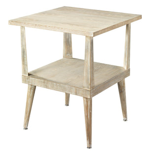 Jamie Young Arlo Side Table in Grey Wood