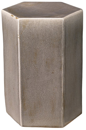 Jamie Young Small Porto Side Table in Grey Ceramic