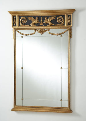 Chelsea House Griffon Mirror - Black/Gold