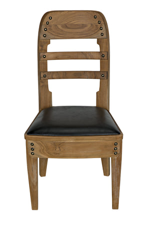 Noir Laila Chair, Teak with Leather