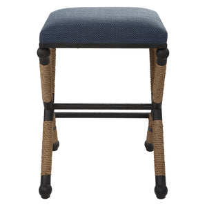 Uttermost Firth Rustic Navy Counter Stool