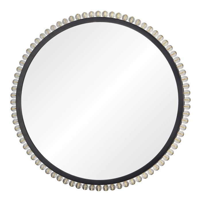 Jamie Drake for Mirror Home Black Nickel, Brass & Acrylic Mirror