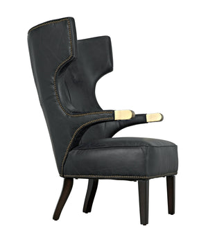 Noir Heracles Chair, Leather