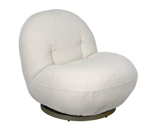 Noir Artemis Chair, Teddy Fabric