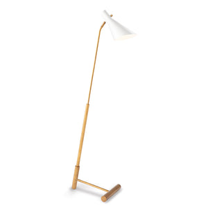 Regina Andrew Spyder Floor Lamp Spyder Floor Lamp (White and Natural Brass)