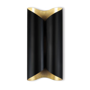 Regina Andrew Coil Metal Sconce Large (Black and Gold)