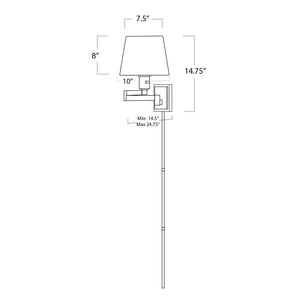 Regina Andrew Virtue Sconce (Polished Nickel)