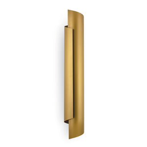 Regina Andrew Flute Sconce (Natural Brass)