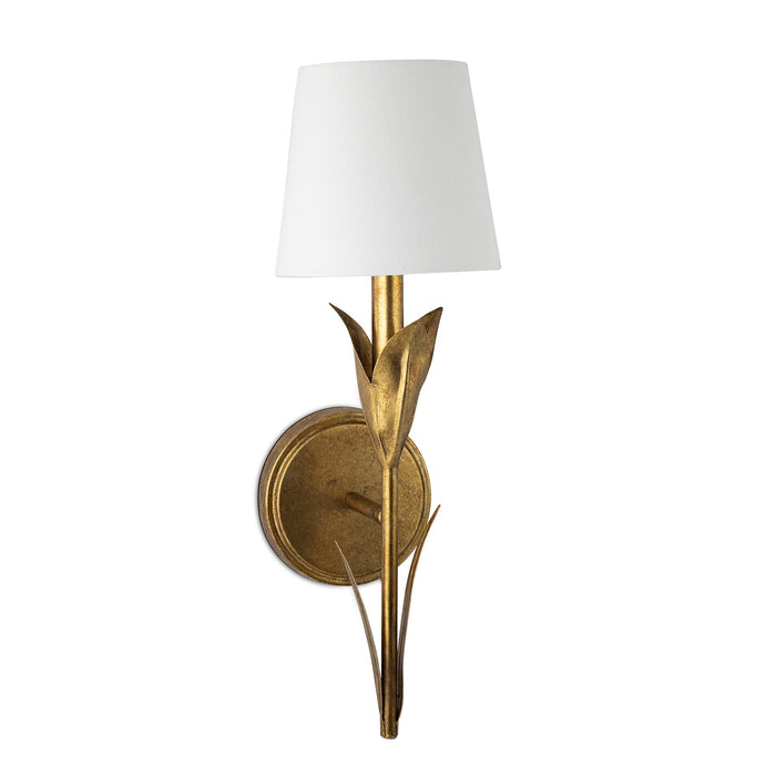 Regina Andrew River Reed Sconce Single (Antique Gold Leaf)