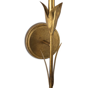 Regina Andrew River Reed Sconce Single (Antique Gold Leaf)