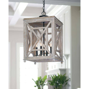 Regina Andrew Wood Lattice Lantern