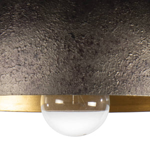 Regina Andrew Sigmund Flush Mount (Black And Gold)