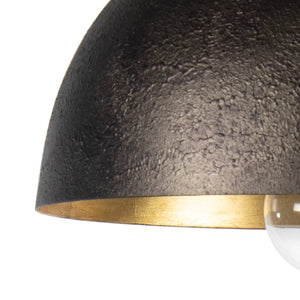 Regina Andrew Sigmund Flush Mount (Black And Gold)