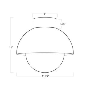 Regina Andrew Montreux Flush Mount (Natural Brass)