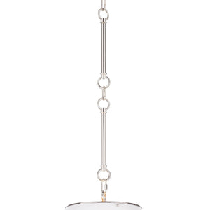 Regina Andrew Reese Pendant (White And Polished Nickel)