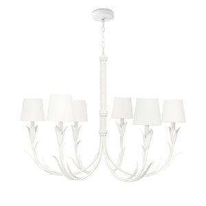 Regina Andrew River Reed Chandelier Small (White)