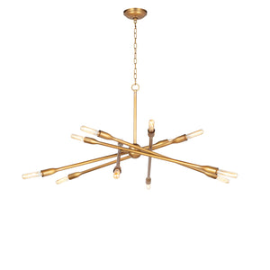 Regina Andrew Cobra Chandelier Large (Natural Brass)