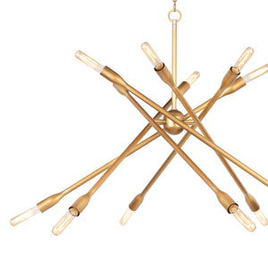 Regina Andrew Cobra Chandelier Large (Natural Brass)