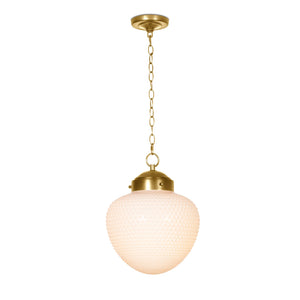 Regina Andrew Cole Glass Pendant (Natural Brass)