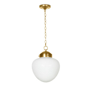 Regina Andrew Cole Glass Pendant (Natural Brass)