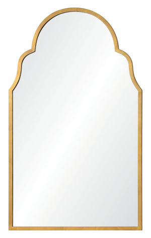 Mirror Home Antiqued Gold Leaf Iron Arch Mirror