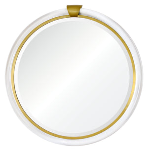 Mirror Home Acrylic & Brass Round Mirror