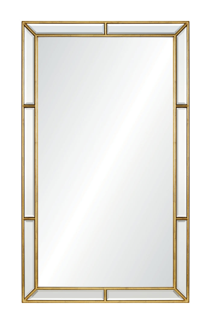 Mirror Home Burnished Gold Leaf Mirror Framed Mirror