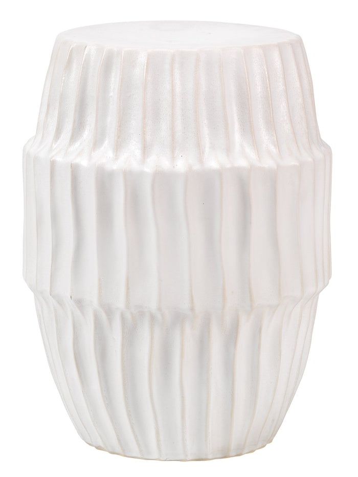 Jamie Young Algae Side Table in White Ombre Ceramic