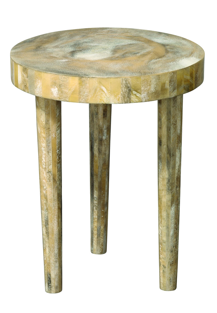 Jamie Young Large Artemis Side Table in Pearl Resin