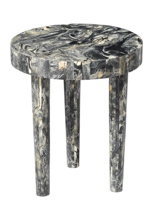 Jamie Young Small Artemis Side Table in Black Resin