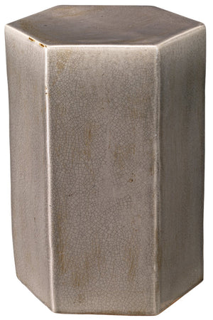Jamie Young Large Porto Side Table in Grey Ceramic