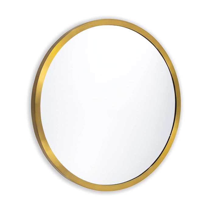 Regina Andrew Doris Round Mirror (Natural Brass)