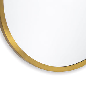 Regina Andrew Doris Round Mirror (Natural Brass)