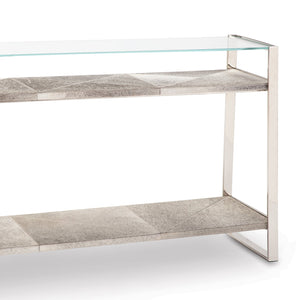 Regina Andrew Andres Hair on Hide Console Large (Polished Nickel)