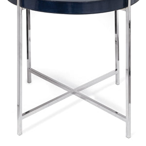 Regina Andrew Derby Leather Tray Table (Blue)