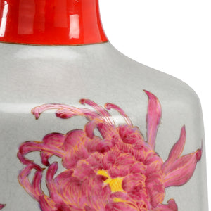 Wildwood Chrysanthemum Vase - Gray