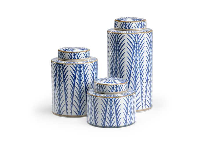 Wildwood Blue Fronds Canisters (S3)