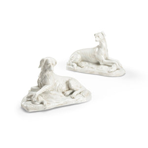 Chelsea House White Dogs (Pr) Sculpture
