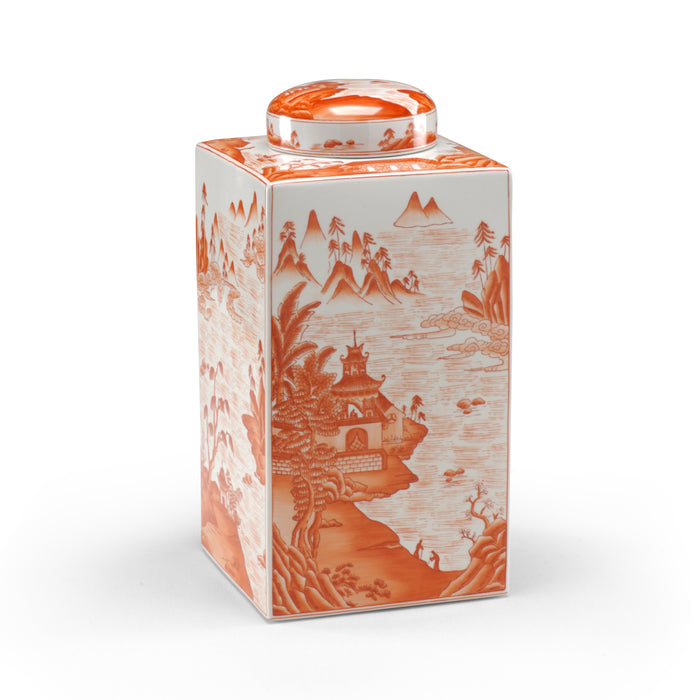 Chelsea House Canton Tea Caddy - Pumpkin