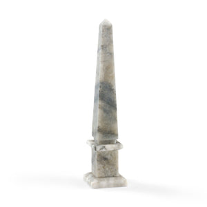Chelsea House Alabaster Obelisk Sculpture - Gray (Med)