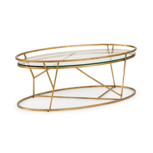 Chelsea House Mason Cocktail Table - Gold