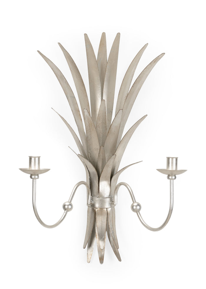 Chelsea House Wheat Sconce - Silver