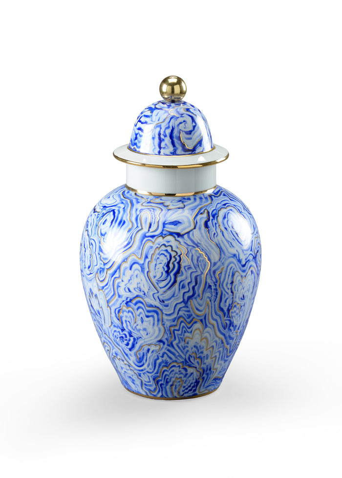 Chelsea House Marbleized Covered Urn (Sm)