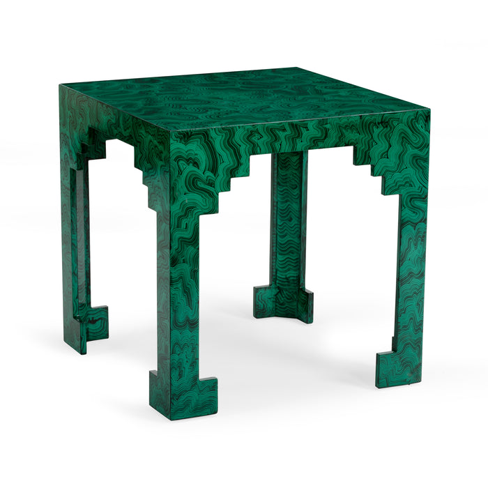 Chelsea House Malachite Cut Corner Table