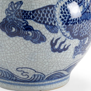 Chelsea House Dragon Crackle Vase