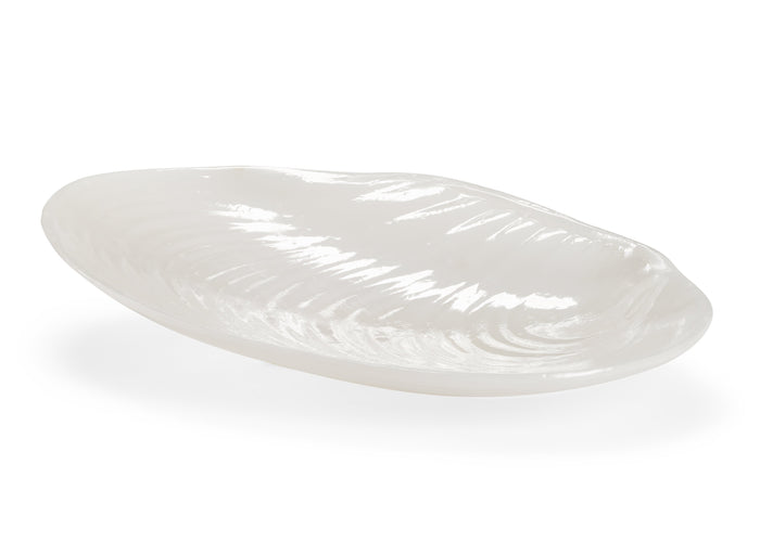 Chelsea House Scalloped Tray - White