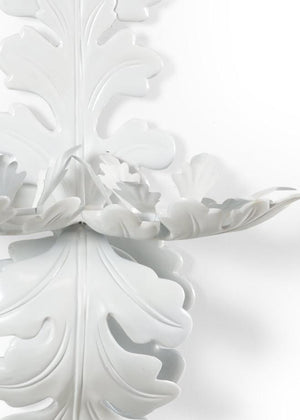 Chelsea House Oak Leaf Sconce - White