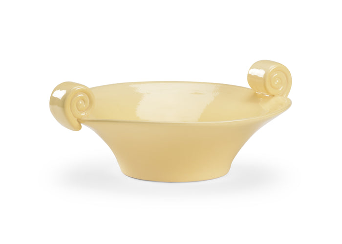 Chelsea House Scroll Handled Bowl - Yellow