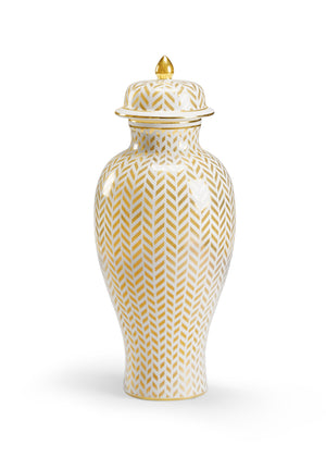 Chelsea House Herringbone Vase - Gold