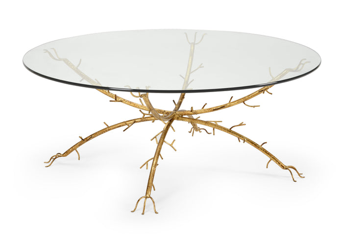 Chelsea House Gold Coral Coffee Table